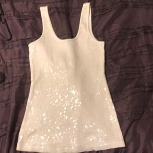 Express sparkly tank top